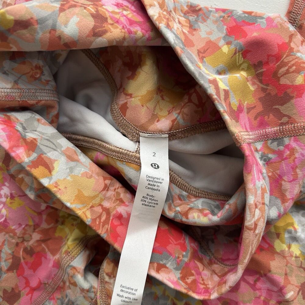 LULULEMON Align High Rise Size 2, Inflorescence Floral Multi Color - Picture 5 of 6